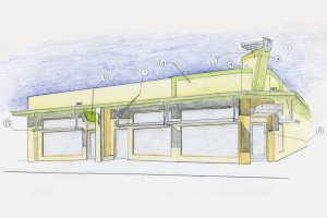 North Park Main Street rendering by Drew Hubbell.