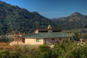 San Pasqual Cultural Center. Cultural Center with octagonal design inspired by sweat lodge. Photo by Natalie Hein. sustainable architecture-organic architecture-natural building-hubbell and hubbell-san diego,california