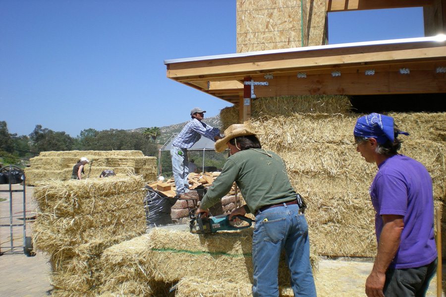 Gonzales Bale Raising.