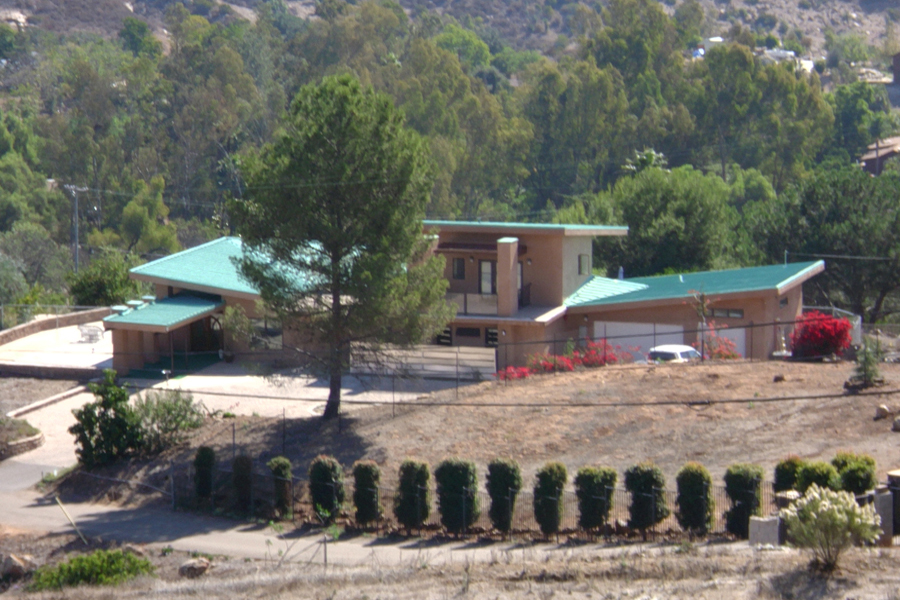 Gonzales Exterior. View looking downhill. Photo by Alex Miller.