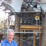 James Hubbell big studio fire rebuild Mar 2004