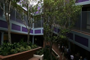 Old Town Academy courtyard after completion.