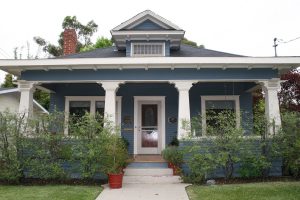 Front of historic home before construction.