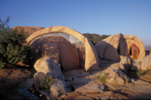 Learning center disguised as boulders.