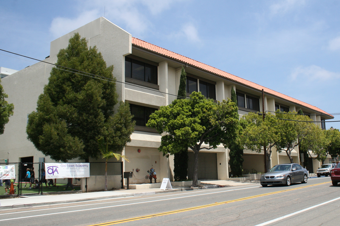 Exterior of building occupied by Old Town Academy.